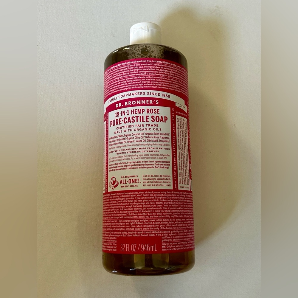 Rose Pure-Castile Liquid Soap